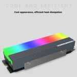 Cooler para Disco SSD M.2 2280 COOLMOON CM-M2A Dissipador de Calor ARGB 5V, CM-M2A