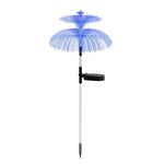 Solar Optical Fiber Jellyfish Lights Outdoor LED Waterproof Garden Decoration Ambiance Light, Stars (Stainless Steel Tube), Stars (Transparent Tube)