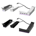 Suporte horizontal com luz RGB e 4 HUBs USB para Sony PS5 Slim IPEGA PG-P5S021, branco