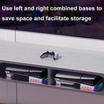 Suporte horizontal com luz RGB e 4 HUBs USB para Sony PS5 Slim IPEGA PG-P5S021, branco
