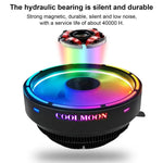 Cooler de CPU COOLMOON para Computador de Secretária com Mudança Automática de Cor Multi-Plataforma Ventoinha Silenciosa, CM-BF-RGB