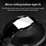 Cooler de CPU COOLMOON para Computador de Secretária com Mudança Automática de Cor Multi-Plataforma Ventoinha Silenciosa, CM-BF-RGB