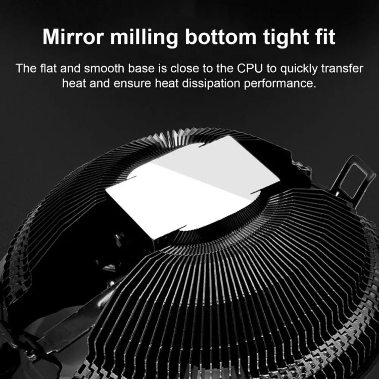 Cooler de CPU COOLMOON para Computador de Secretária com Mudança Automática de Cor Multi-Plataforma Ventoinha Silenciosa, CM-BF-RGB