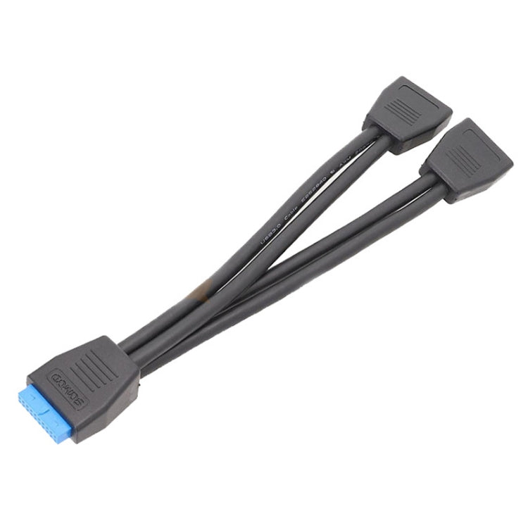 Cabo de Extensão USB3.0 19 Pinos para Placa-Mãe de Computador, 21cm 19 Pinos