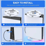 Base de arrefecimento vertical universal para consola de jogos Sony PS5 Slim IPEGA, suporte, branco, preto, branco colorido, preto colorido