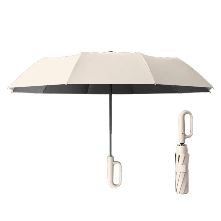 Guarda-chuva Dobrável Automático para Chuva ou Sol Unissexo, Sombrinha, Bege Forward 105cm, Azul Forward 105cm, Cinzento Forward 105cm, Bege Forward 125cm, Azul Forward 125cm, Cinzento Forward 125cm, Bege Reverse 105cm, Azul Reverse 105cm