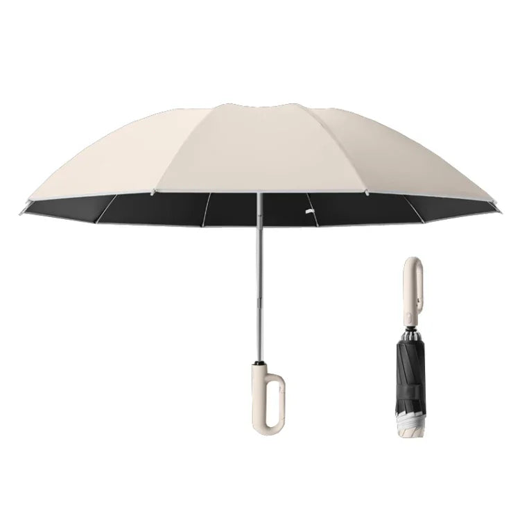 Guarda-chuva Dobrável Automático para Chuva ou Sol Unissexo, Sombrinha, Bege Forward 105cm, Azul Forward 105cm, Cinzento Forward 105cm, Bege Forward 125cm, Azul Forward 125cm, Cinzento Forward 125cm, Bege Reverse 105cm, Azul Reverse 105cm