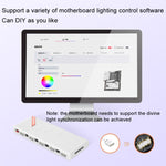 Divisor COOLMOON AM10 ARGB+PWM com 10 Portas Duplas para Controlo de Temperatura, HUB para Ventoinhas de Caixa 5V 3 Pinos