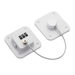 Tranca de Segurança para Crianças Limitador de Janela Sem Furo Tranca de Combinação para Frigorífico, Gaveta e Armário, Preto 3 dígitos, Branco 3 dígitos, Preto 2 dígitos, Branco 2 dígitos, Cinzento 2 dígitos