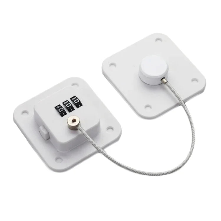 Tranca de Segurança para Crianças Limitador de Janela Sem Furo Tranca de Combinação para Frigorífico, Gaveta e Armário, Preto 3 dígitos, Branco 3 dígitos, Preto 2 dígitos, Branco 2 dígitos, Cinzento 2 dígitos