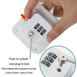 Tranca de Segurança para Crianças Limitador de Janela Sem Furo Tranca de Combinação para Frigorífico, Gaveta e Armário, Preto 3 dígitos, Branco 3 dígitos, Preto 2 dígitos, Branco 2 dígitos, Cinzento 2 dígitos