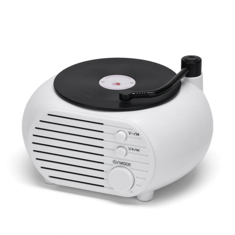 Coluna Bluetooth Sem Fios Retro Mini Giradiscos Multifuncional para Secretária