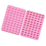 Molde de Silicone para Fudge com 66 Cavidades em Forma de Fruta, Mini Moldes para Doces, 66 Cavidades em Forma de Fruta