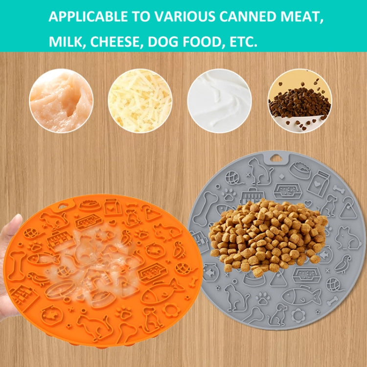 Tapete de Lamber para Animais de Estimação de 7 Polegadas com Ventosas Antiderrapantes para Alimentação Lenta de Cães e Gatos, Cinzento, Menta, Azul