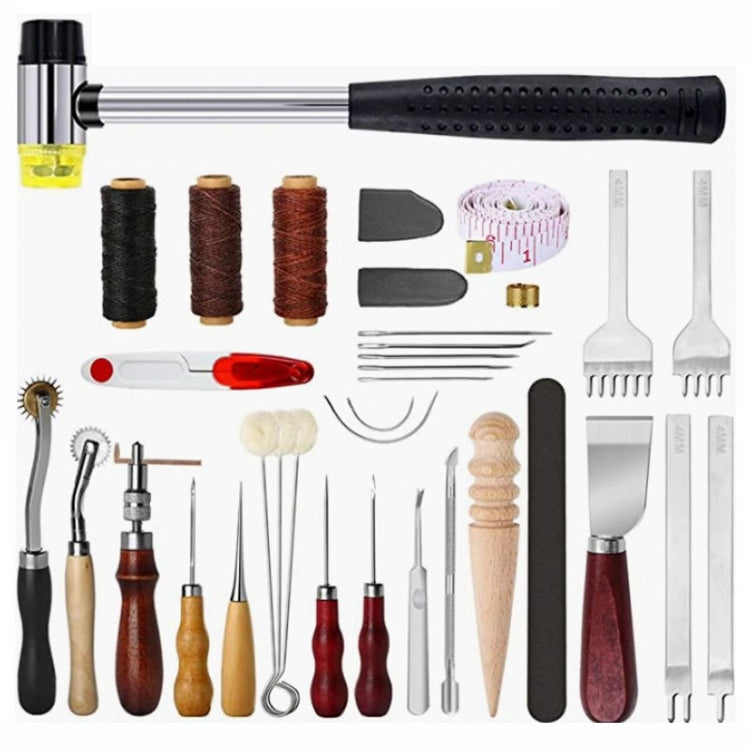 Conjunto de Ferramentas para Fazer Couro Artesanal, 35pcs/conjunto