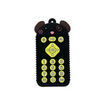 Brinquedos de Dentição para Bebé com Controlo Remoto em Silicone Mordedor para Recém-nascidos, Crianças Pequenas e Bebés, Cão Preto, Cão Azul, Cão Verde, Coelho Preto, Coelho Azul, Coelho Verde, Urso Preto, Urso Azul, Urso Verde