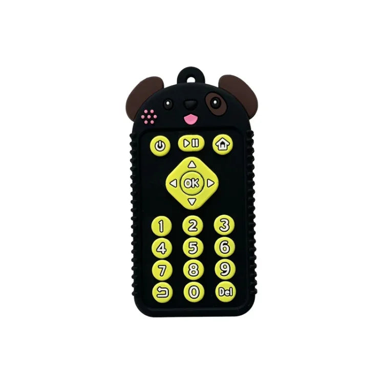 Brinquedos de Dentição para Bebé com Controlo Remoto em Silicone Mordedor para Recém-nascidos, Crianças Pequenas e Bebés, Cão Preto, Cão Azul, Cão Verde, Coelho Preto, Coelho Azul, Coelho Verde, Urso Preto, Urso Azul, Urso Verde