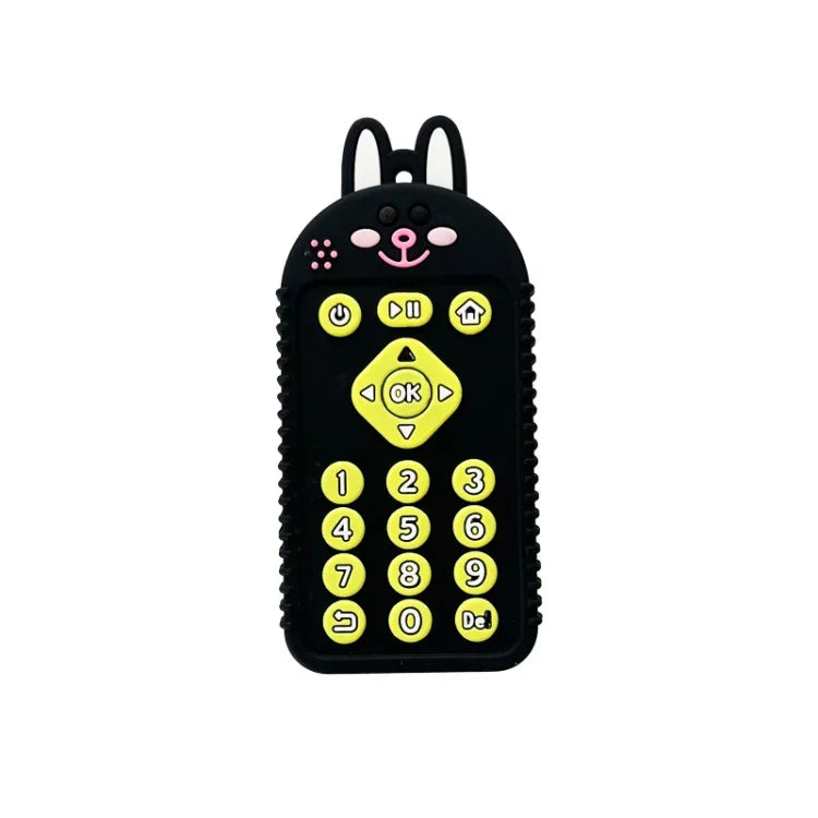 Brinquedos de Dentição para Bebé com Controlo Remoto em Silicone Mordedor para Recém-nascidos, Crianças Pequenas e Bebés, Cão Preto, Cão Azul, Cão Verde, Coelho Preto, Coelho Azul, Coelho Verde, Urso Preto, Urso Azul, Urso Verde