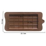 Molde Completo de Silicone para Bloco de Chocolate, Resistente a Altas Temperaturas, Molde DIY para Cozedura, Chocolate em Placa Completa