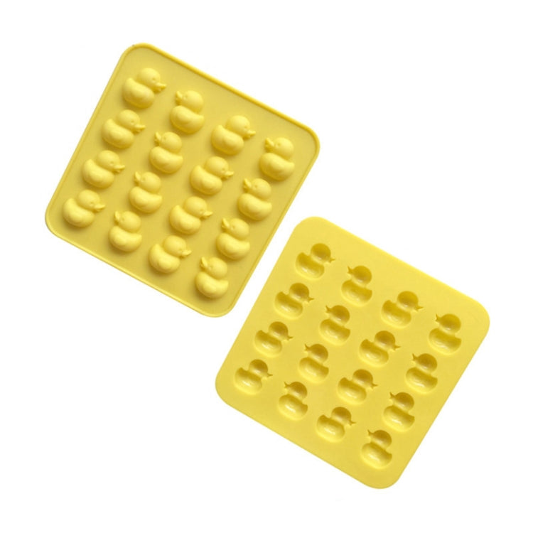Molde de Silicone para Chocolate em Forma de Pato Amarelo Fofo, Molde para Cera de Laca de Fogo, Pato Amarelo