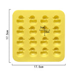 Molde de Silicone para Chocolate em Forma de Pato Amarelo Fofo, Molde para Cera de Laca de Fogo, Pato Amarelo