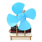 Kids DIY Homemade Electrical Fan Science Small Invention Fun Physics Circuit Experiment Material Kit