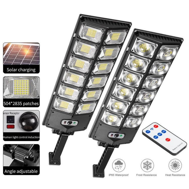 Luz Solar de Jardim LED de Dupla Fileira com Indução, Lâmpadas de Rua, E-SMARTER W789A-6, E-SMARTER W789B-6