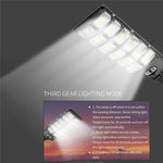 Luz Solar de Jardim LED de Dupla Fileira com Indução, Lâmpadas de Rua, E-SMARTER W789A-6, E-SMARTER W789B-6