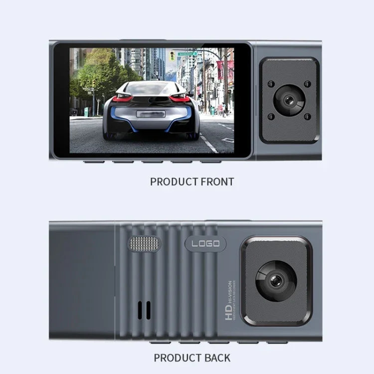 Câmara de Tablier para Carro WiFi com 3 Lentes, Ecrã IPS de 3 Polegadas, Câmara de Tablier 1080P com Visão Noturna para Carros, 32G, 64G