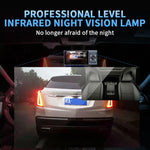 Câmara de Tablier para Carro WiFi com 3 Lentes, Ecrã IPS de 3 Polegadas, Câmara de Tablier 1080P com Visão Noturna para Carros, 32G, 64G