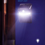 Luz Solar de Parede LED E-SMARTER W792 com Luz Roxa, Função de Controlo de Mosquitos, Sensor Inteligente Humano, Lâmpada de Jardim Exterior, Luz Branca, Luz Branca+Luz Amarela
