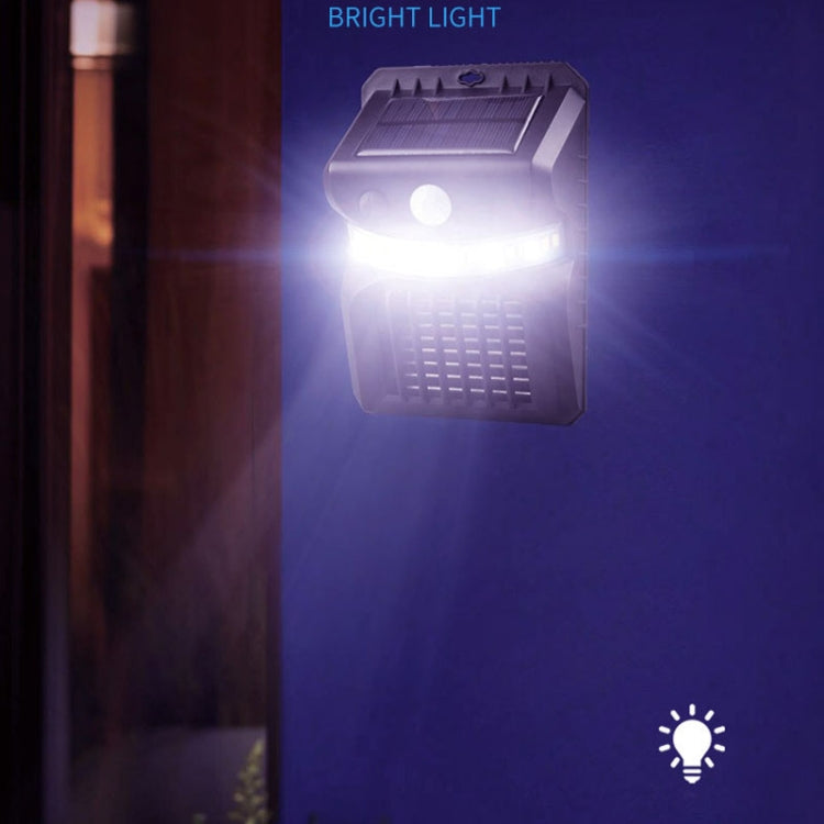 Luz Solar de Parede LED E-SMARTER W792 com Luz Roxa, Função de Controlo de Mosquitos, Sensor Inteligente Humano, Lâmpada de Jardim Exterior, Luz Branca, Luz Branca+Luz Amarela