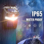 Luz Solar de Parede LED E-SMARTER W792 com Luz Roxa, Função de Controlo de Mosquitos, Sensor Inteligente Humano, Lâmpada de Jardim Exterior, Luz Branca, Luz Branca+Luz Amarela