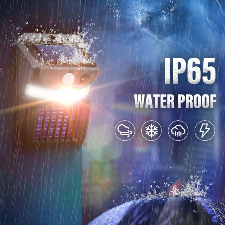 Luz Solar de Parede LED E-SMARTER W792 com Luz Roxa, Função de Controlo de Mosquitos, Sensor Inteligente Humano, Lâmpada de Jardim Exterior, Luz Branca, Luz Branca+Luz Amarela