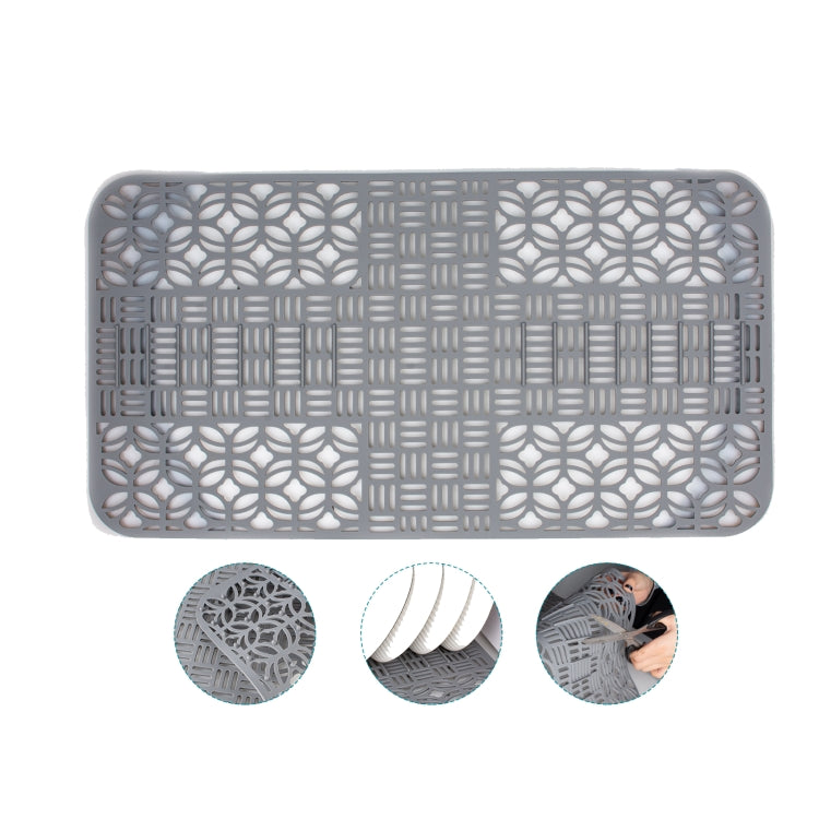 Tapete de Silicone para Pia Cortável, Tapete para Pia, Tapete para Armário de Cozinha, Tapete para Escorredor de Louça 66 x 35cm