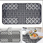 Tapete de Silicone para Pia Cortável, Tapete para Pia, Tapete para Armário de Cozinha, Tapete para Escorredor de Louça 66 x 35cm