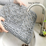 Tapete de Silicone para Pia Cortável, Tapete para Pia, Tapete para Armário de Cozinha, Tapete para Escorredor de Louça 66 x 35cm