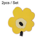 Conjunto de 2 Tapetes Isolantes Térmicos em Forma de Folha para Cozinha, Resistentes a Altas Temperaturas, Individual para Forno, Verde Pequeno, Amarelo Pequeno, Azul Pequeno, Amarelo Grande, Azul Grande