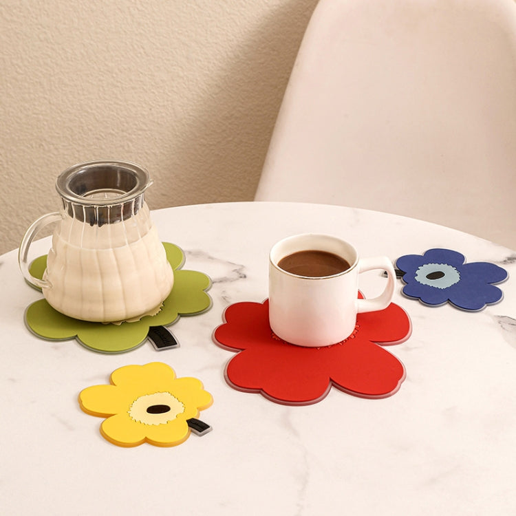 Conjunto de 2 Tapetes Isolantes Térmicos em Forma de Folha para Cozinha, Resistentes a Altas Temperaturas, Individual para Forno, Verde Pequeno, Amarelo Pequeno, Azul Pequeno, Amarelo Grande, Azul Grande
