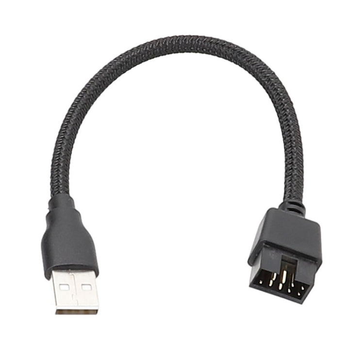 Cabo Adaptador USB-A Macho para 9 Pinos Integrado na Placa-Mãe com Dados RGB para Porta Externa U, USB-A Macho para 9 Pinos