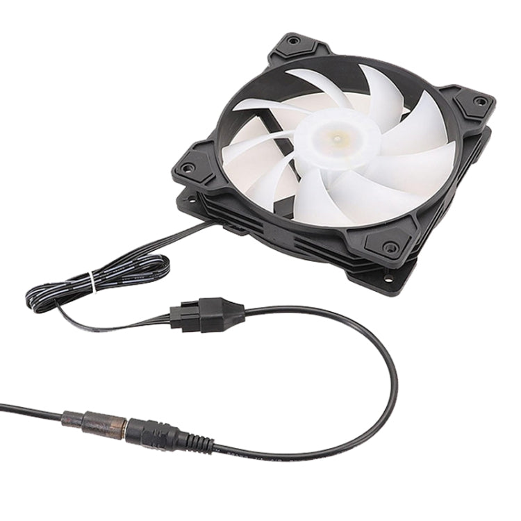 Cabo Adaptador de Alimentação DC5521 para Ventoinha de Caixa de Computador 12V 4 Pinos, DC5521 para 12V 4 Pinos