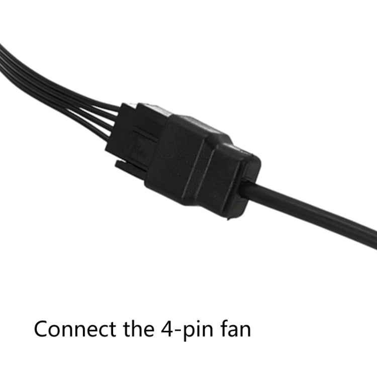 Cabo Adaptador de Alimentação DC5521 para Ventoinha de Caixa de Computador 12V 4 Pinos, DC5521 para 12V 4 Pinos