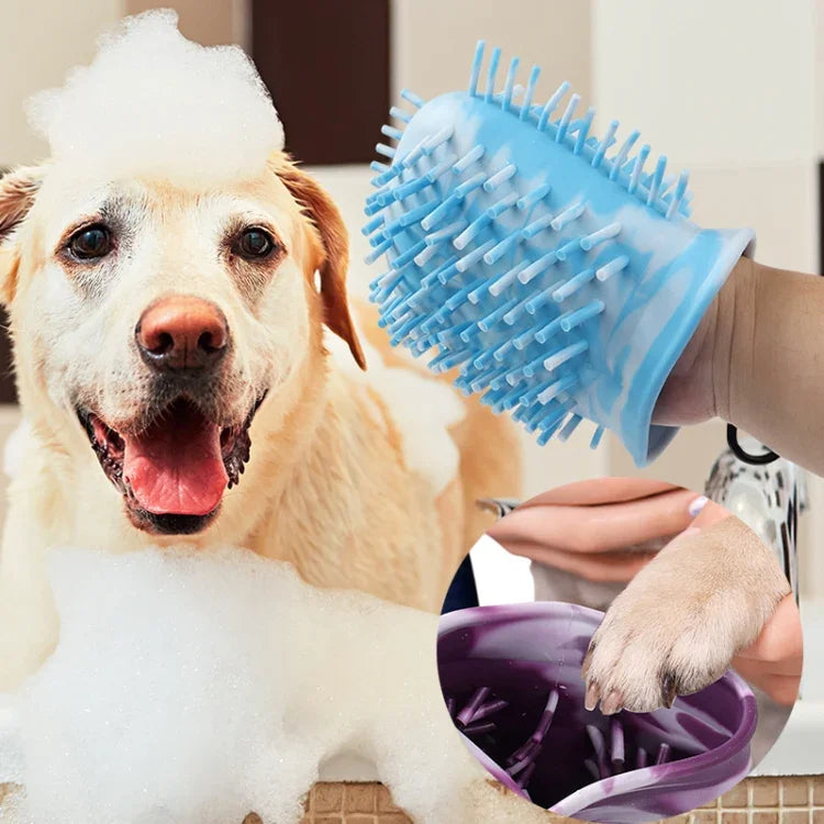 Copo de Lavagem de Patas Histotree para Animais de Estimação Escova Multifuncional de Limpeza de Patas de Cão, Pequeno (Roxo), Pequeno (Azul), Grande (Rosa), Grande (Roxo), Grande (Azul)