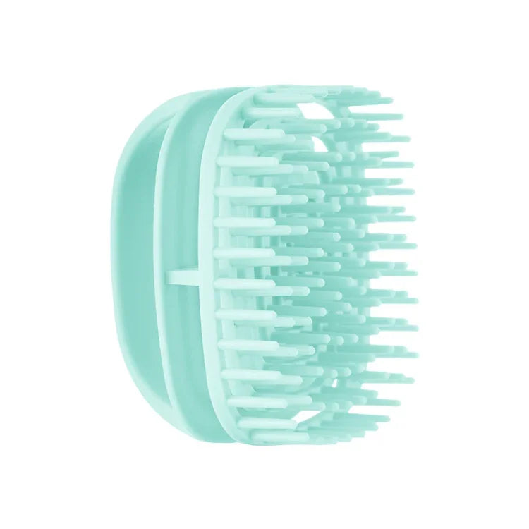 Escova de Silicone para Champô Limpa Couro Cabeludo Escova de Massagem para Champô Manual Molhada e Seca