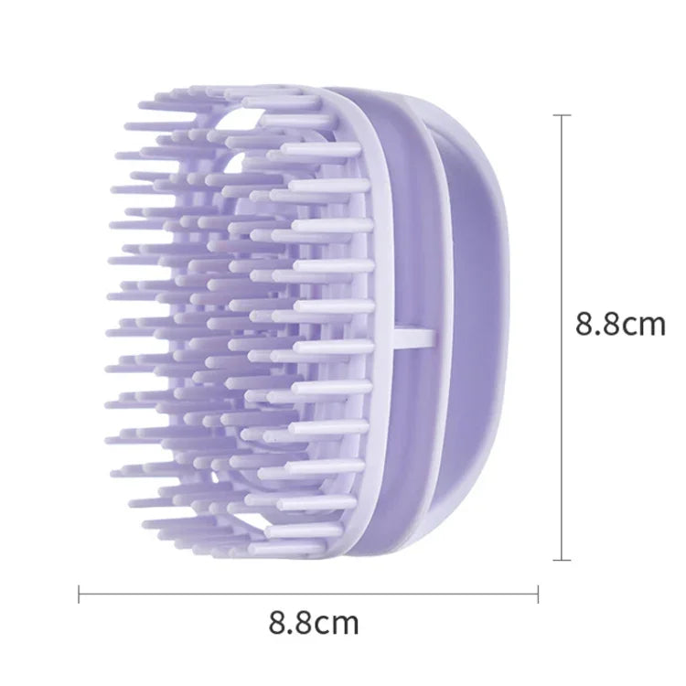 Escova de Silicone para Champô Limpa Couro Cabeludo Escova de Massagem para Champô Manual Molhada e Seca