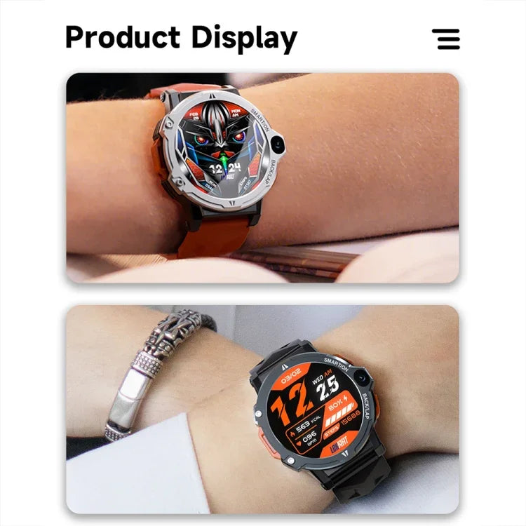 LOKMAT APPLLP6 PRO 1,54 polegadas 4G+64G Android 8.1 Smartwatch com Dupla Câmara e Cartão Independente