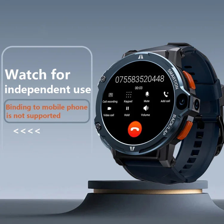 LOKMAT APPLLP6 PRO 1,54 polegadas 4G+64G Android 8.1 Smartwatch com Dupla Câmara e Cartão Independente