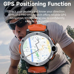 LOKMAT APPLLP6 PRO 1,54 polegadas 4G+64G Android 8.1 Smartwatch com Dupla Câmara e Cartão Independente