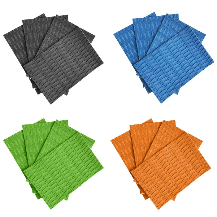 4pcs /Conjunto Almofadas Antiderrapantes EVA para Prancha de Surf, Almofadas para Pés de Caiaque, Preto, Azul, Verde, Laranja
