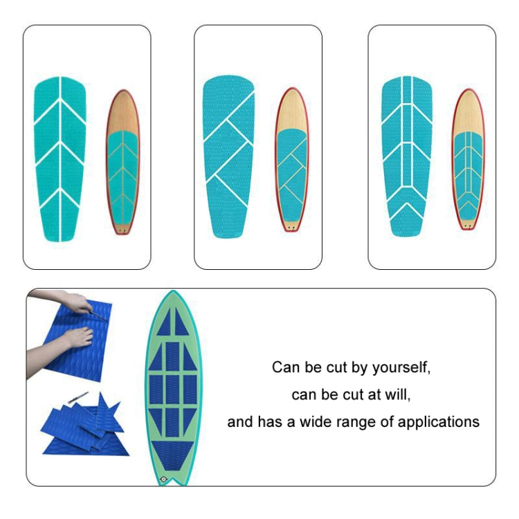 4pcs /Conjunto Almofadas Antiderrapantes EVA para Prancha de Surf, Almofadas para Pés de Caiaque, Preto, Azul, Verde, Laranja